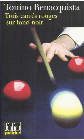 Trois carrés rouges sur fond noir ( Toni